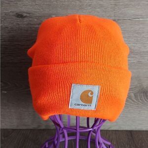 Carhartt Bright Orange Knit Cuffed Beanie